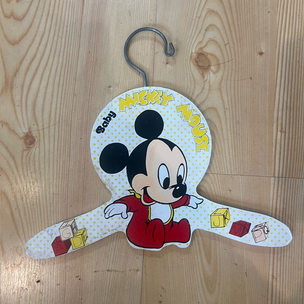Mickey Mouse Baby Hanger vintage  1985